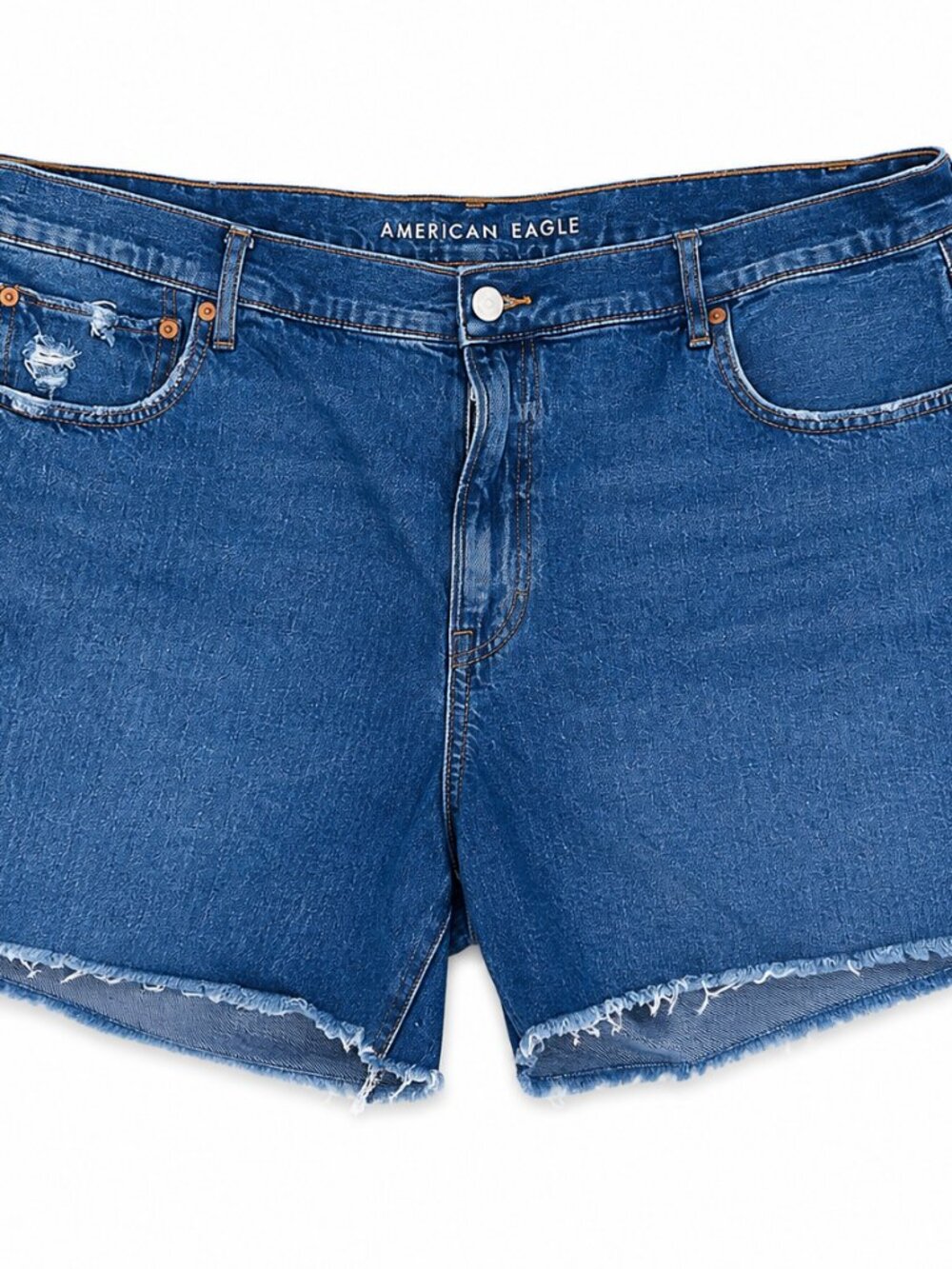 American Eagle Denim Cutoff Shorts – Distressed Raw Hem